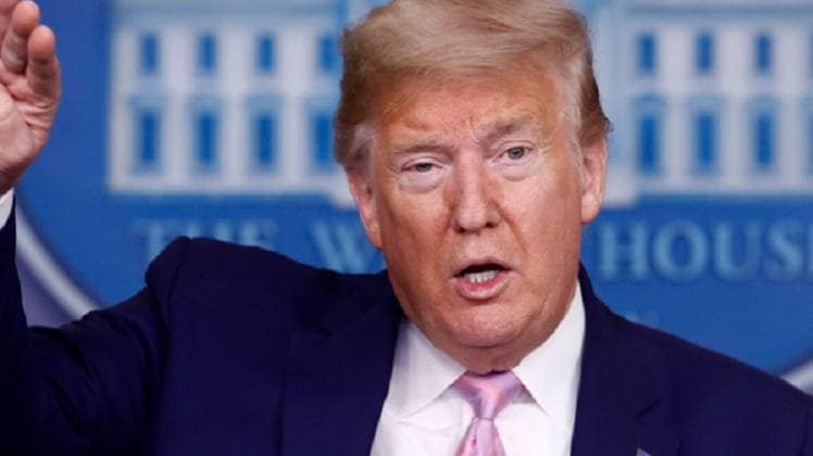 राष्ट्रपति ट्रंप की फाइल फोटो (AP)