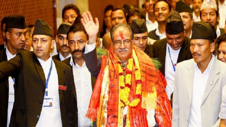 नेपाल कम्युनिस्ट पार्टी के अध्यक्ष पुष्प कमल दहल प्रचंड (फोटो-Getty Images)