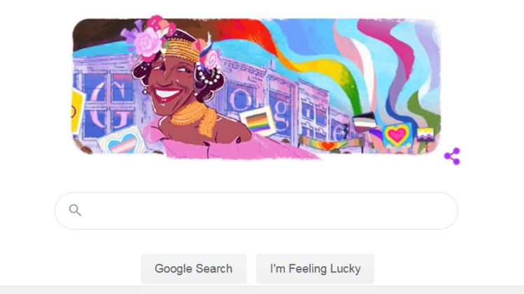 Google Doodle Celebrates Marsha P. Johnson, LGBTQ+