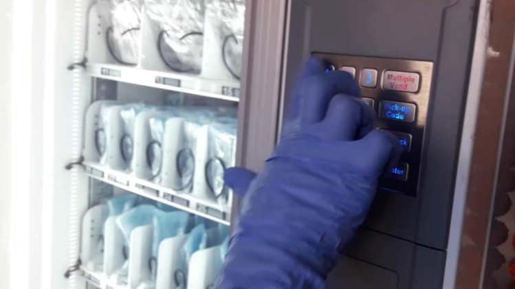 Indian Railways Automated Face Mask and Hand Sanitiser Dispenser Machine Bihar Railway Stations