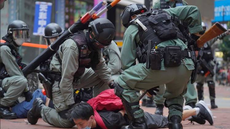 हॉन्ग कॉन्ग में हो रहा कानून का विरोध (फाइल)