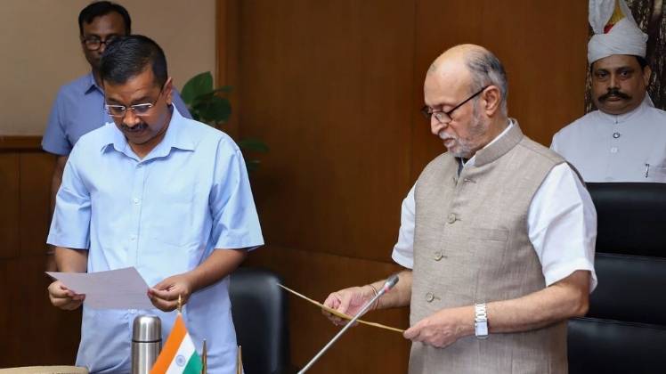 सीएम अरविंद केजरीवाल और उपराज्यपाल अनिल बैजल