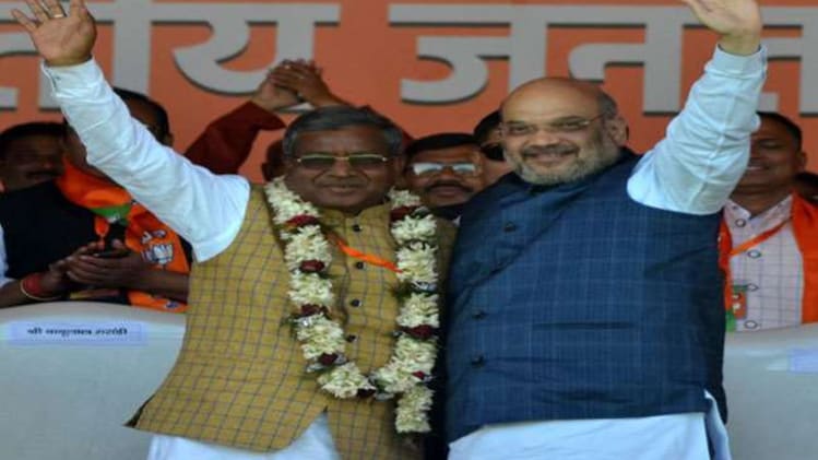 बाबूलाल मरांडी और अमित शाह