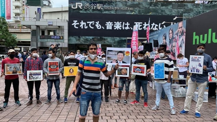 जापान में चीन के खिलाफ विरोध प्रदर्शन