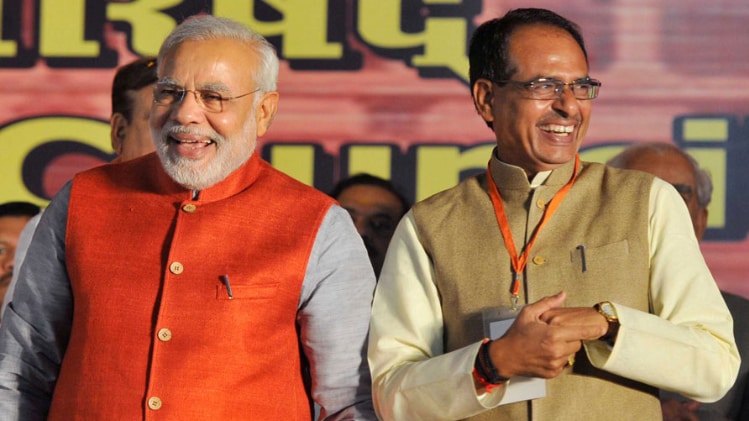 पीएम नरेंद्र मोदी और सीएम शिवराज सिंह चौहान