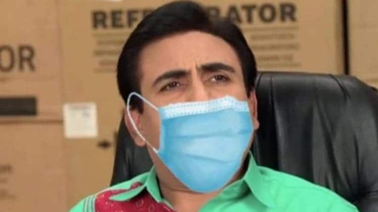 तारक मेहता का उल्टा चश्मा में मासक पहने जेठालाल