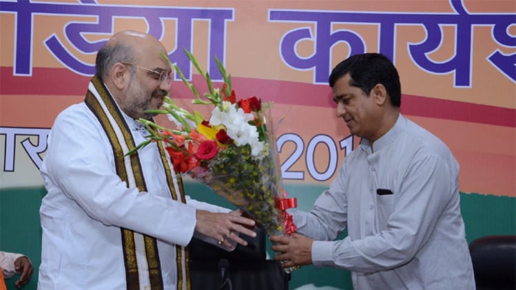 अमित शाह के साथ अनिल बलूनी