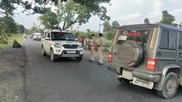घटनास्थल पर चोपार पुलिस 