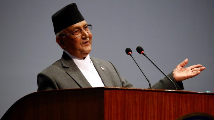 नेपाल के प्रधानमंत्री केपी शर्मा ओली