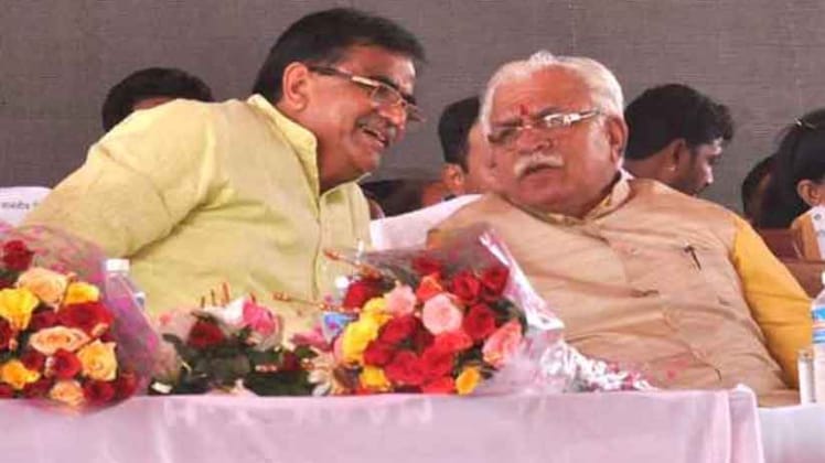 ओम प्रकाश धनखड़ और मनोहर लाल खट्टर