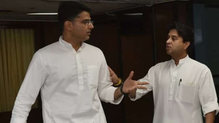 सचिन पायलट और ज्योतिरादित्य सिंधिया 