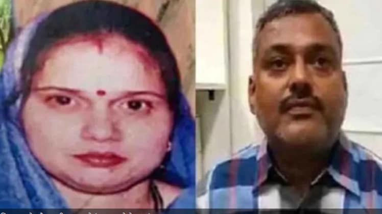 विकास दुबे और पत्नी ऋचा दुबे (फाइल फोटो)