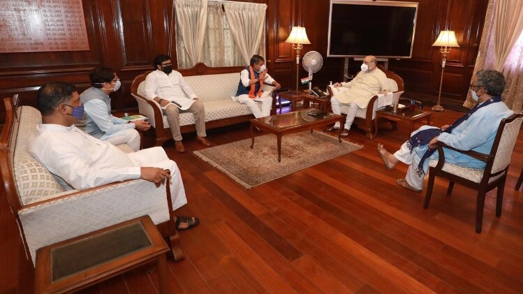 बंगाल बीजेपी के नेता गृह मंत्री अमित शाह से मिले