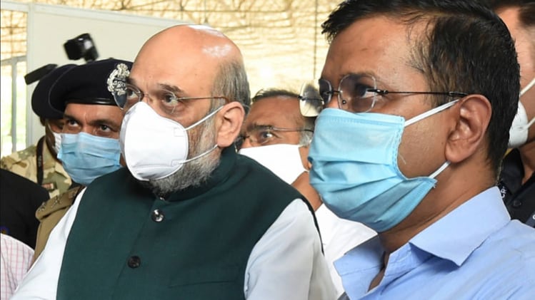 केंद्रीय गृहमंत्री अमित शाह और दिल्ली के मुख्यमंत्री अरविंद केजरीवाल (फाइल फोटो- पीटीआई)
