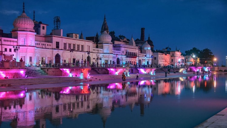 अयोध्या में भूमि पूजन की चल रही तैयारियां (फोटो-PTI)