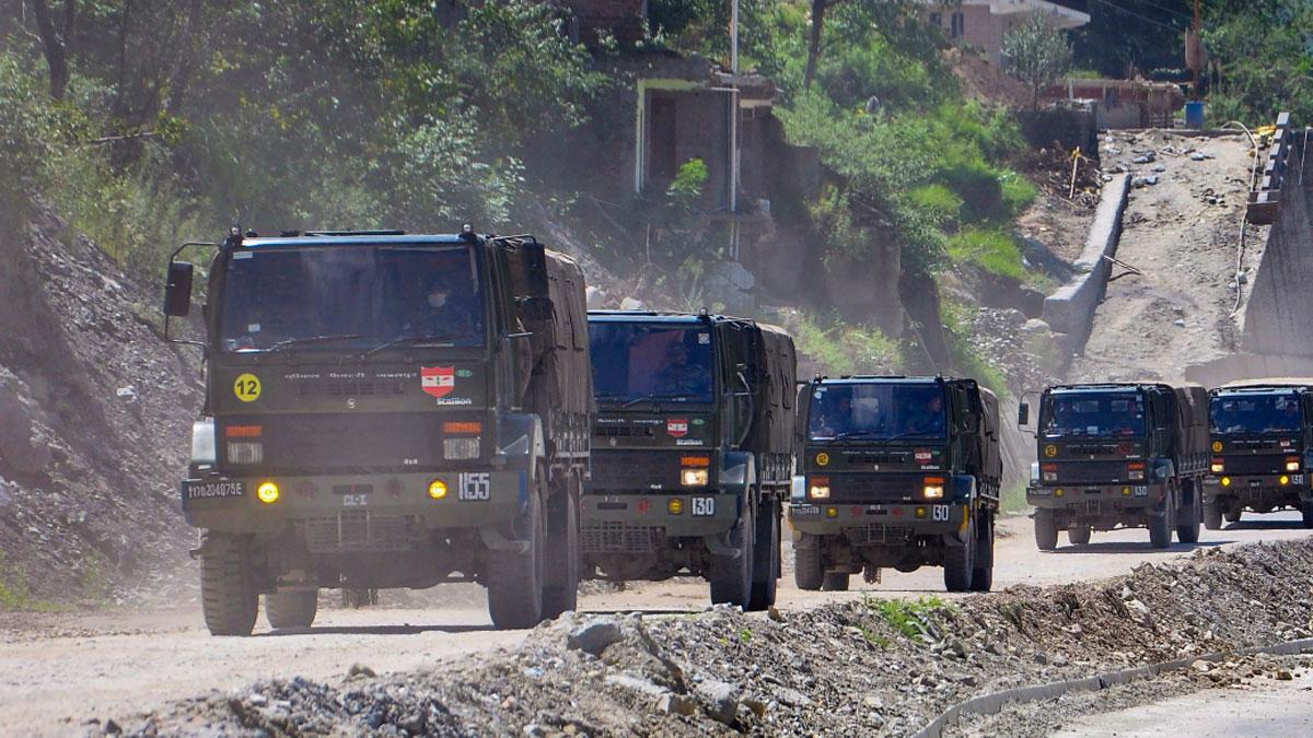 लद्दाख में तनाव के बीच दोनों ओर भारी मात्रा में फोर्स तैनात (फाइल-पीटीआई)