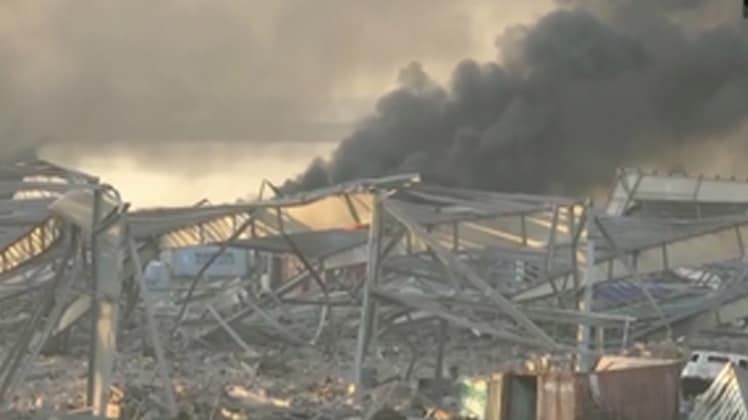 बेरूत में हुए धमाके में 78 लोगों की मौत (फोटो- ANI) 