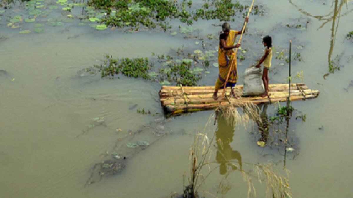 बाढ़ की फाइल फोटो (PTI)