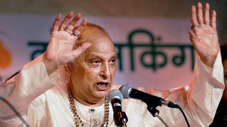 पंडित जसराज का कल सोमवार को अमेरिका में निधन हो गया था (फाइल-पीटीआई)