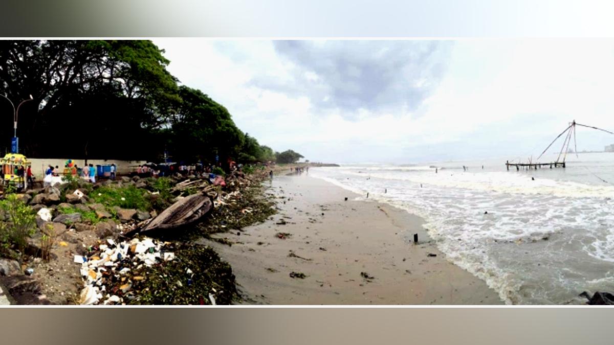 कोच्चि का समंदर तट, केरल