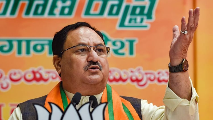 बीजेपी के राष्ट्रीय अध्यक्ष जेपी नड्डा