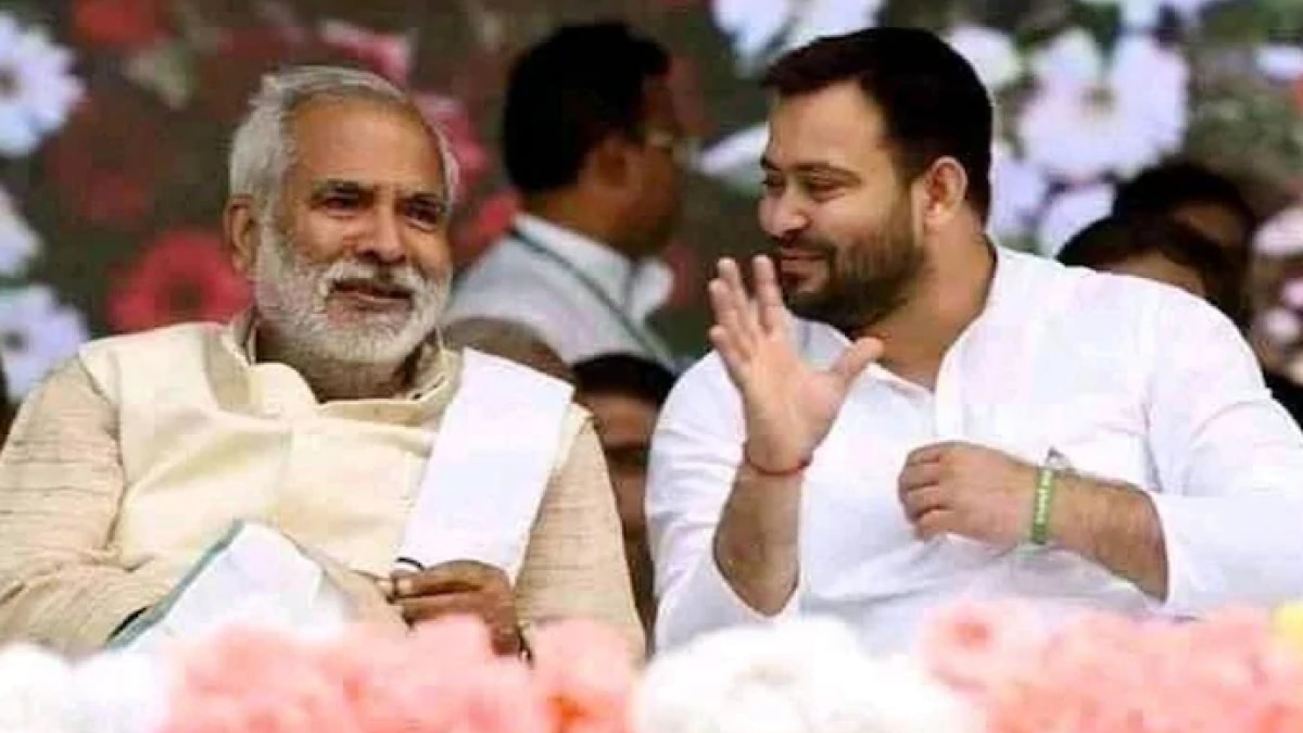 तेजस्वी यादव के साथ रघुवंश सिंह