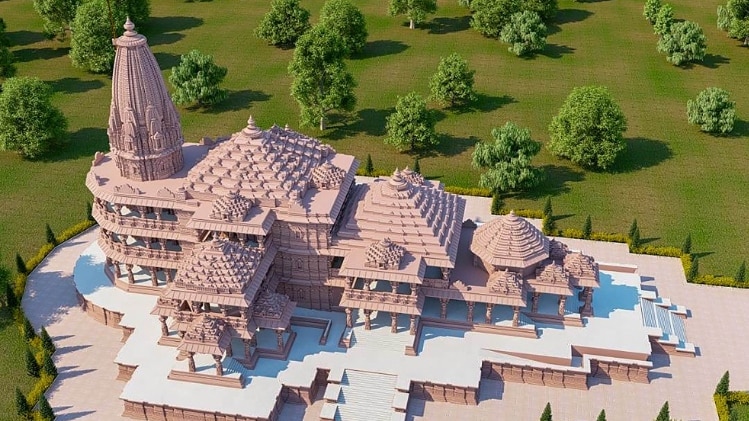 राम जन्मभूमि मंदिर का प्रस्तावित डिजाइन