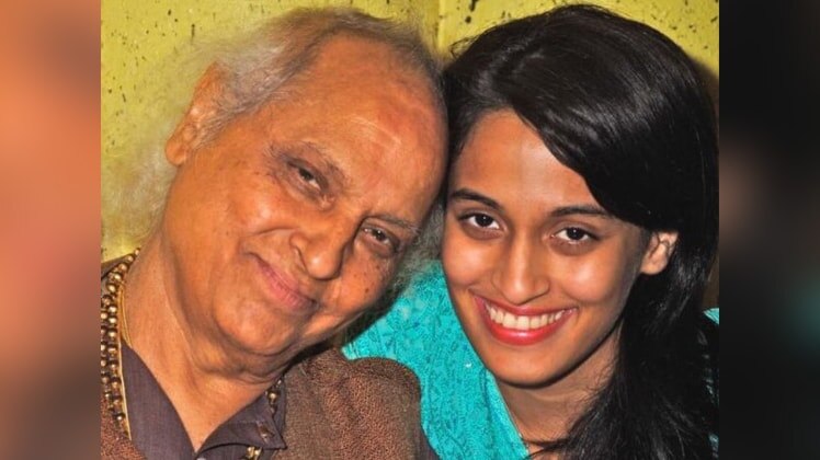 पोती श्वेता पंडित संग पंडित जसराज