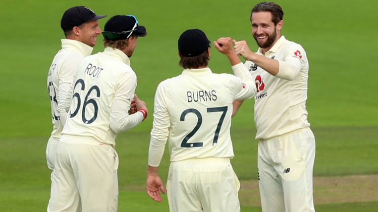 Chris Woakes struck again to remove Azhar Ali (Getty)