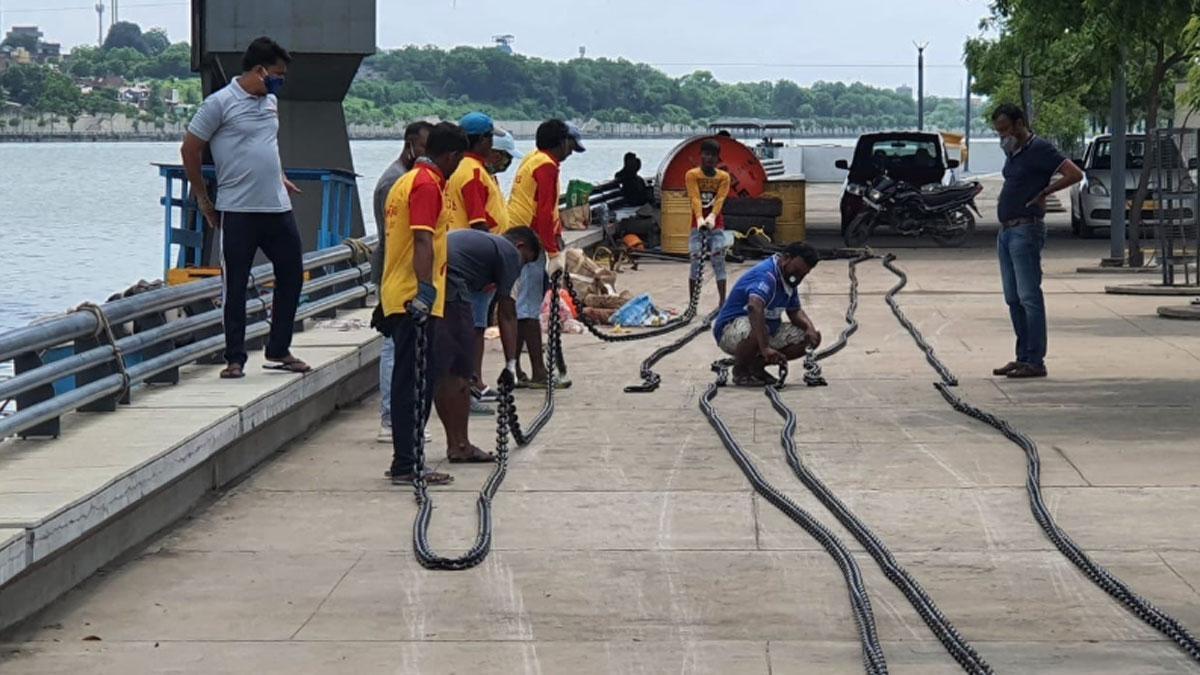 सी-प्लेन सर्विस के लिए जेटी बनाने का काम शुरू 