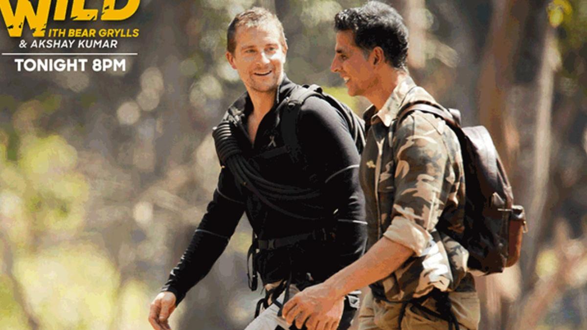 बेयर ग्रिल्स और अक्षय कुमार 