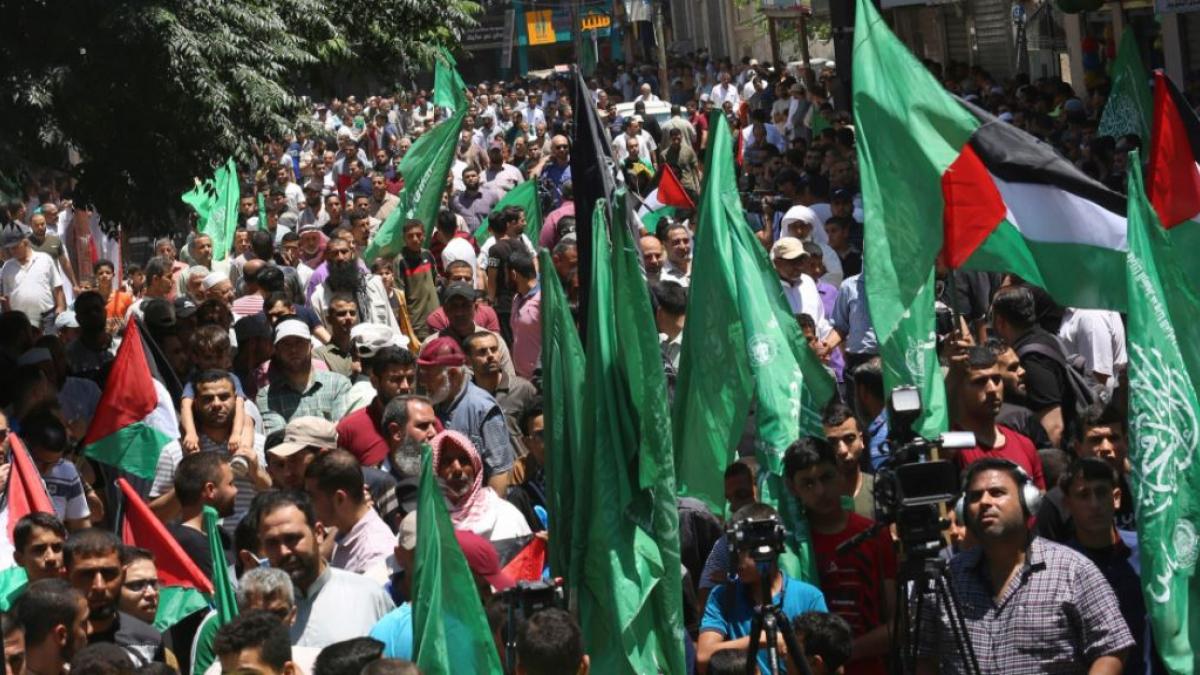 हमास समर्थकों का प्रदर्शन (फोटो-पीटीआई)
