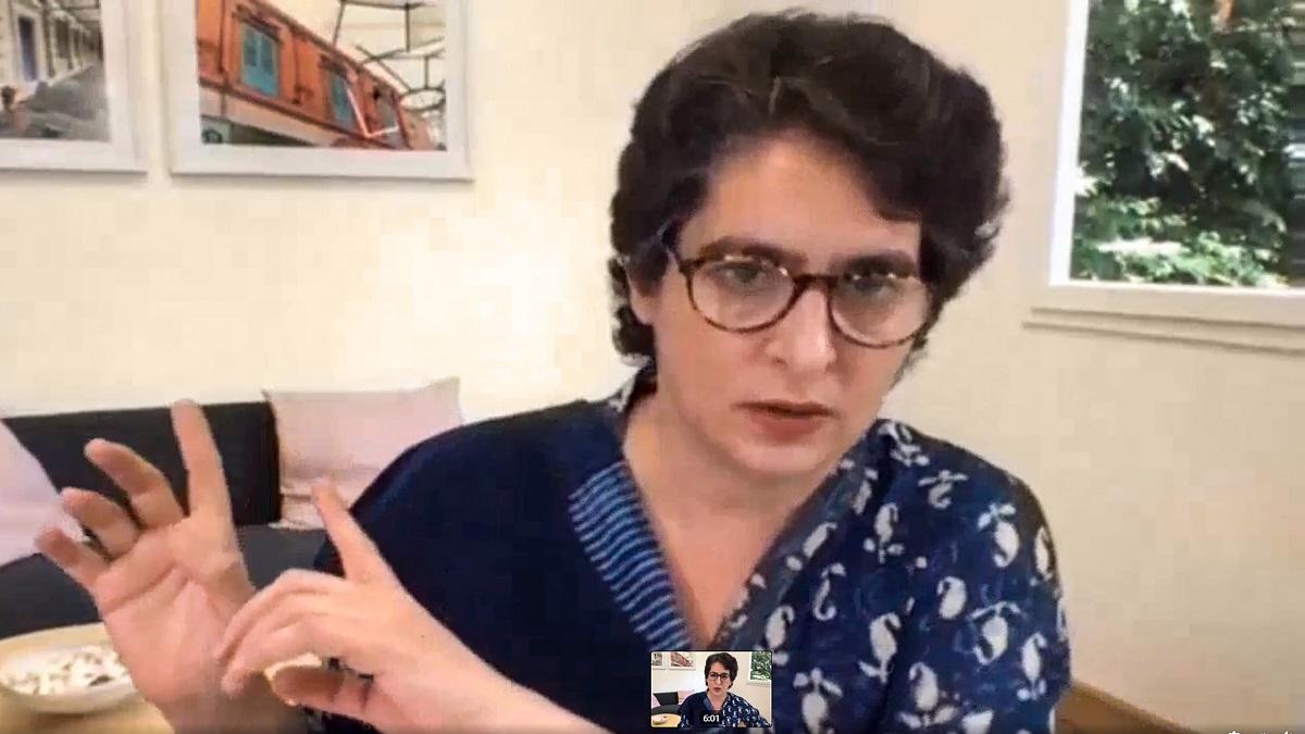 कांग्रेस की राष्ट्रीय महासचिव प्रियंका गांधी 