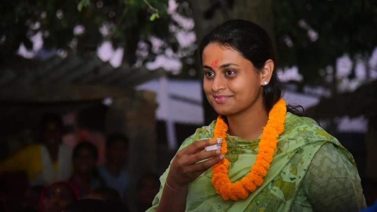 जमुई में चुनाव प्रचार के दौरान श्रेयसी सिंह (फोटो-फेसबुक)