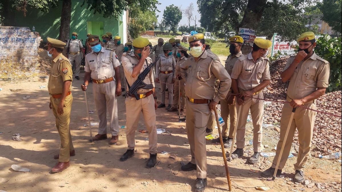 हाथरस को लेकर सतर्क है यूपी पुलिस (PTI)
