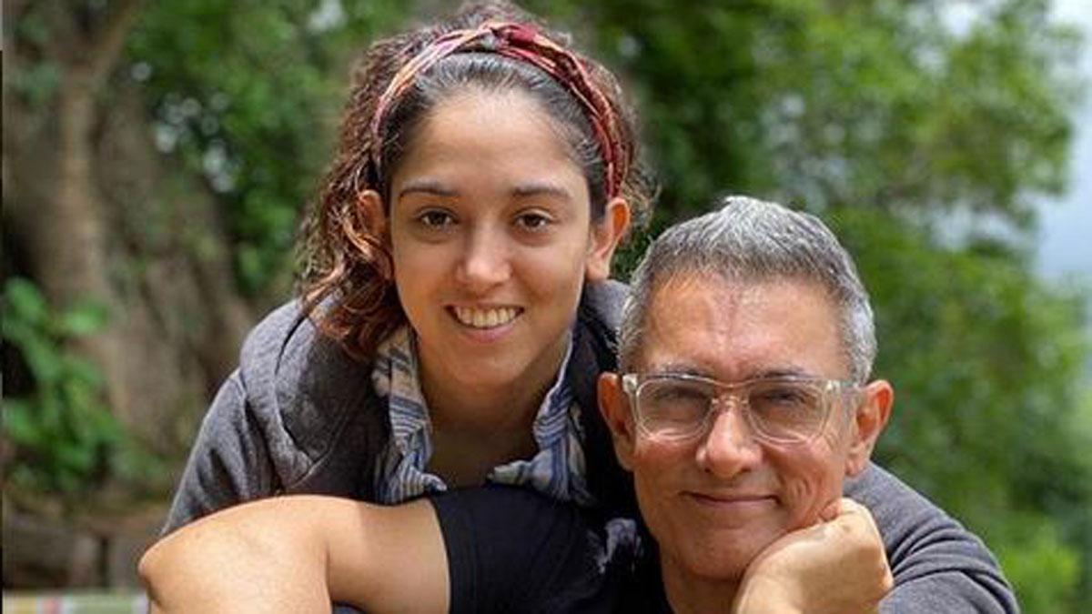 आमिर खान के साथ इरा खान