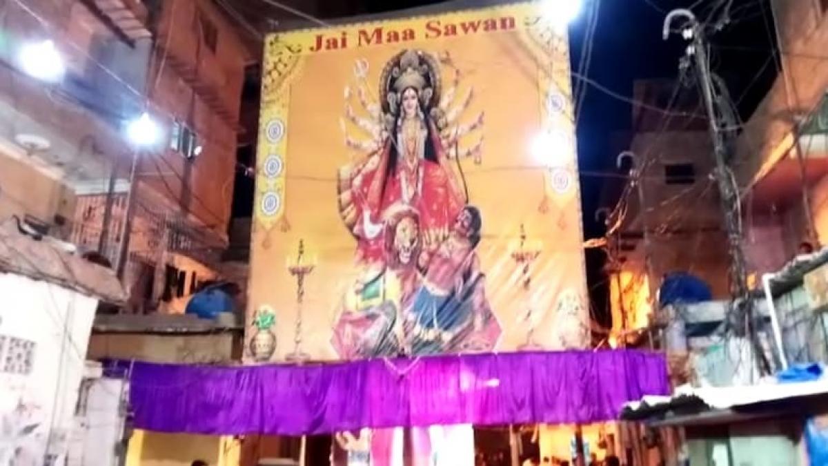 कराची में नवरात्र के जश्न की तस्वीर
