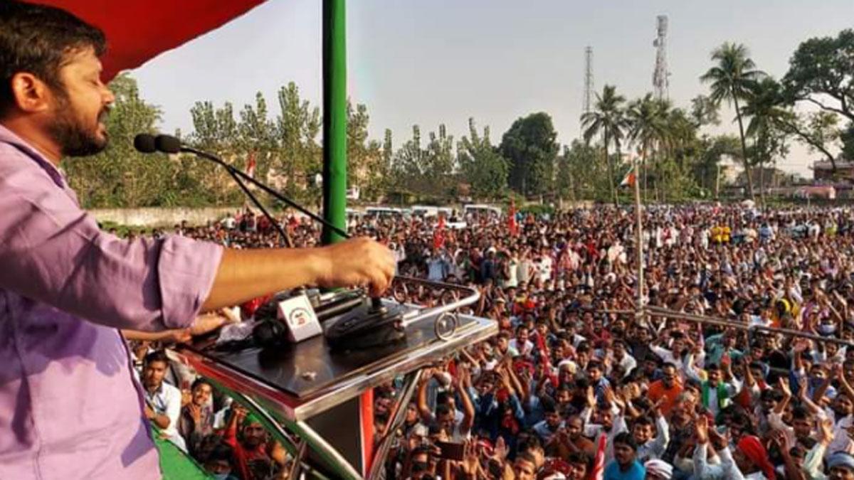 समस्तीपुर में कन्हैया कुमार ने दो जगह जनसभा को संबोधित किया (फोटो आजतक)