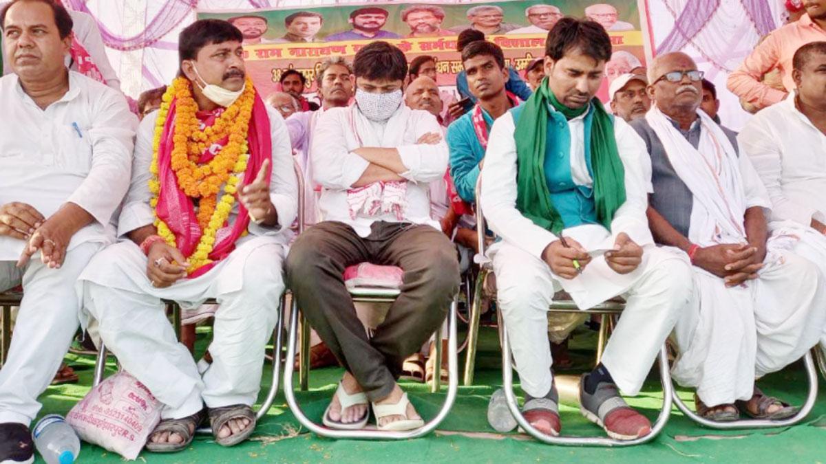 मधुबनी के झंझारपुर में जनसभा में पहुंचे कन्हैया कुमार (फोटो आजतक)