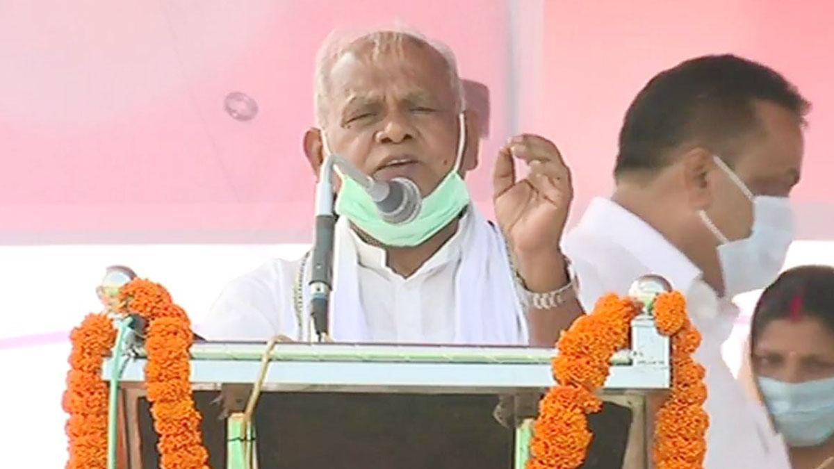 गया के टिकरी में मांझी की रैली