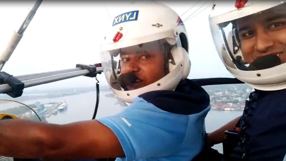 ग्लाइडर दुर्घटनाग्रस्त, नौसेना के 2 अधिकारियों की मौत (फोटो वीडियो ग्रैब)