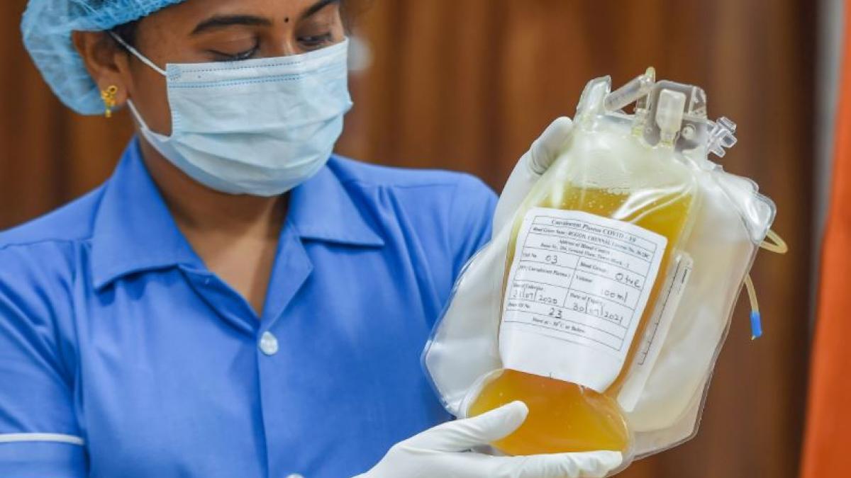 एक शख्स द्वारा दान दिया हुआ प्लाज्मा (फाइल फोटो)