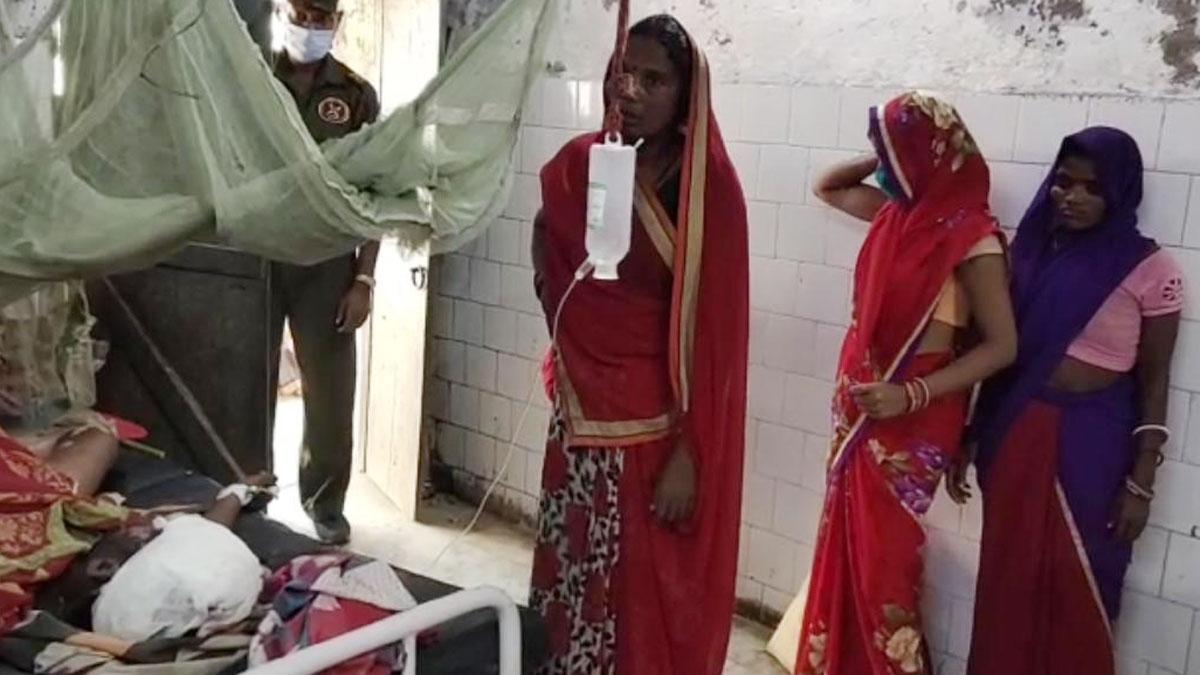 शराब माफिया ने तेजाब डालकर युवक को जलाया (फोटो आजतक)