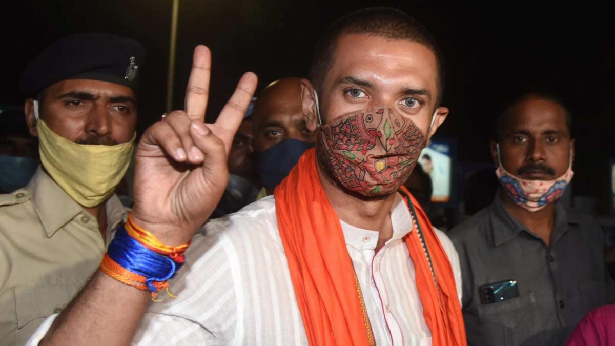 बिहार में एलजेपी के नेता चिराग पासवान की पार्टी को मिले 6 फीसदी वोट (फाइल-पीटीआई)