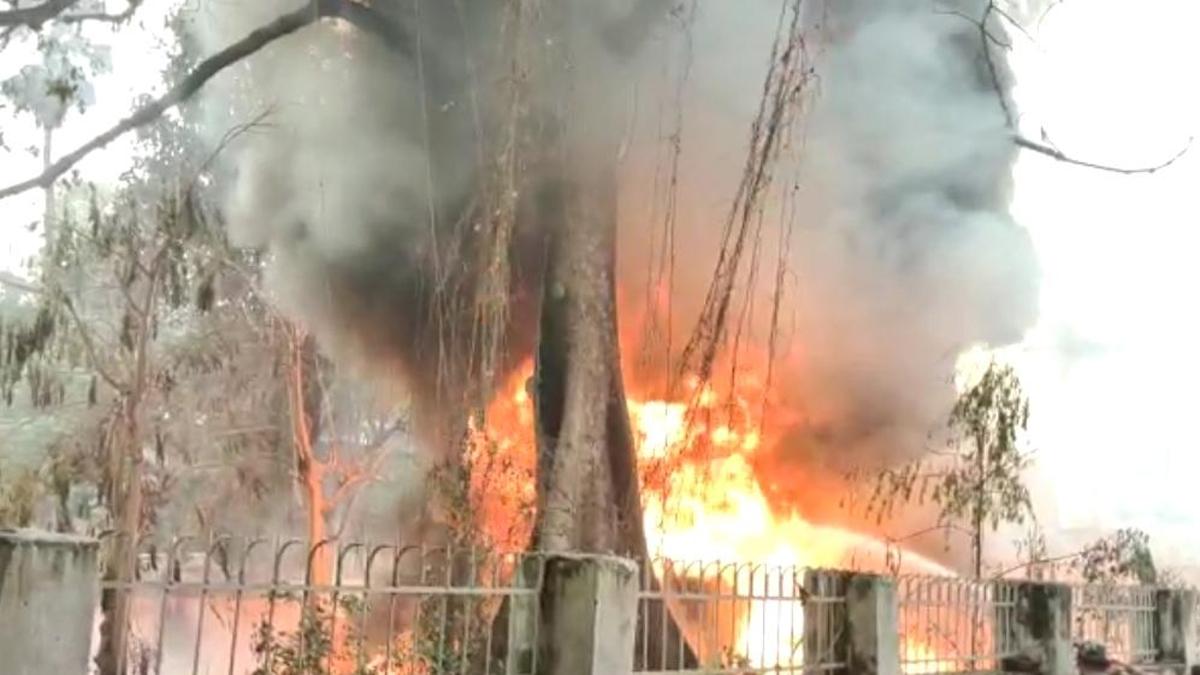 आग बुझने तक डटे रहे जिलाधिकारी.