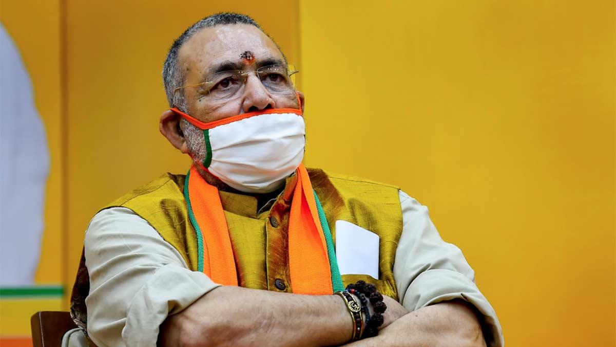 गिरिराज बोले- लव जिहाद कैंसर की तरह बिहार में भी इस पर बने कानून (फाइल-पीटीआई)