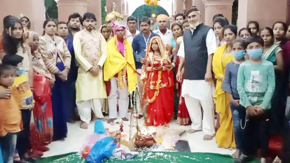 जन्म से देख नहीं सकते दूल्हा-दुल्हन (फोटो आजतक)