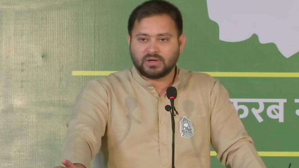 तेजस्वी यादव ने एनडीए पर जमकर हमला बोला (Photo ANI)