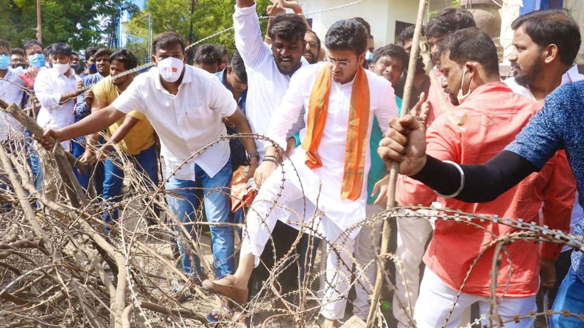 उस्मानिया यूनिवर्सिटी में तेजस्वी सूर्या