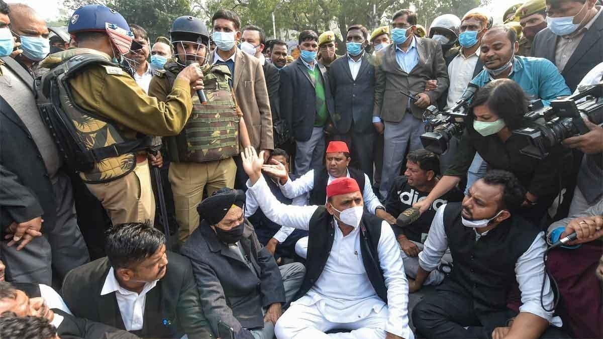 किसान आंदोलन के समर्थन में प्रदर्शन करेंगे सपाई.(फाइल फोटो)